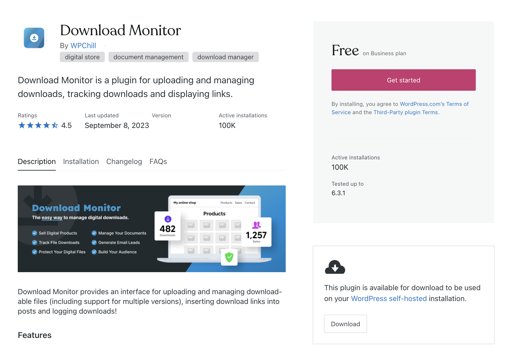 Pagine dei plug-in WordPress.com Aggiungi il collegamento per il download per l’utilizzo dei plug-in su siti ospitati autonomamente – WP Tavern