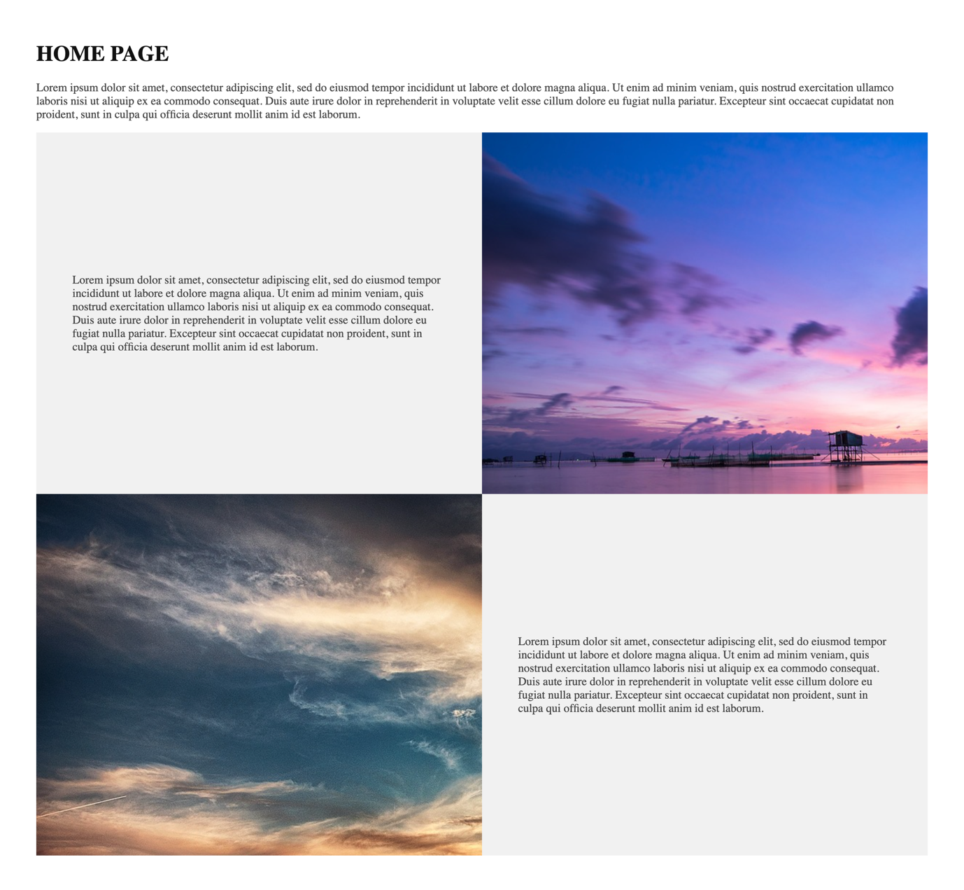 Pagine complete e personalizzate con WordPress, HTML e CSS