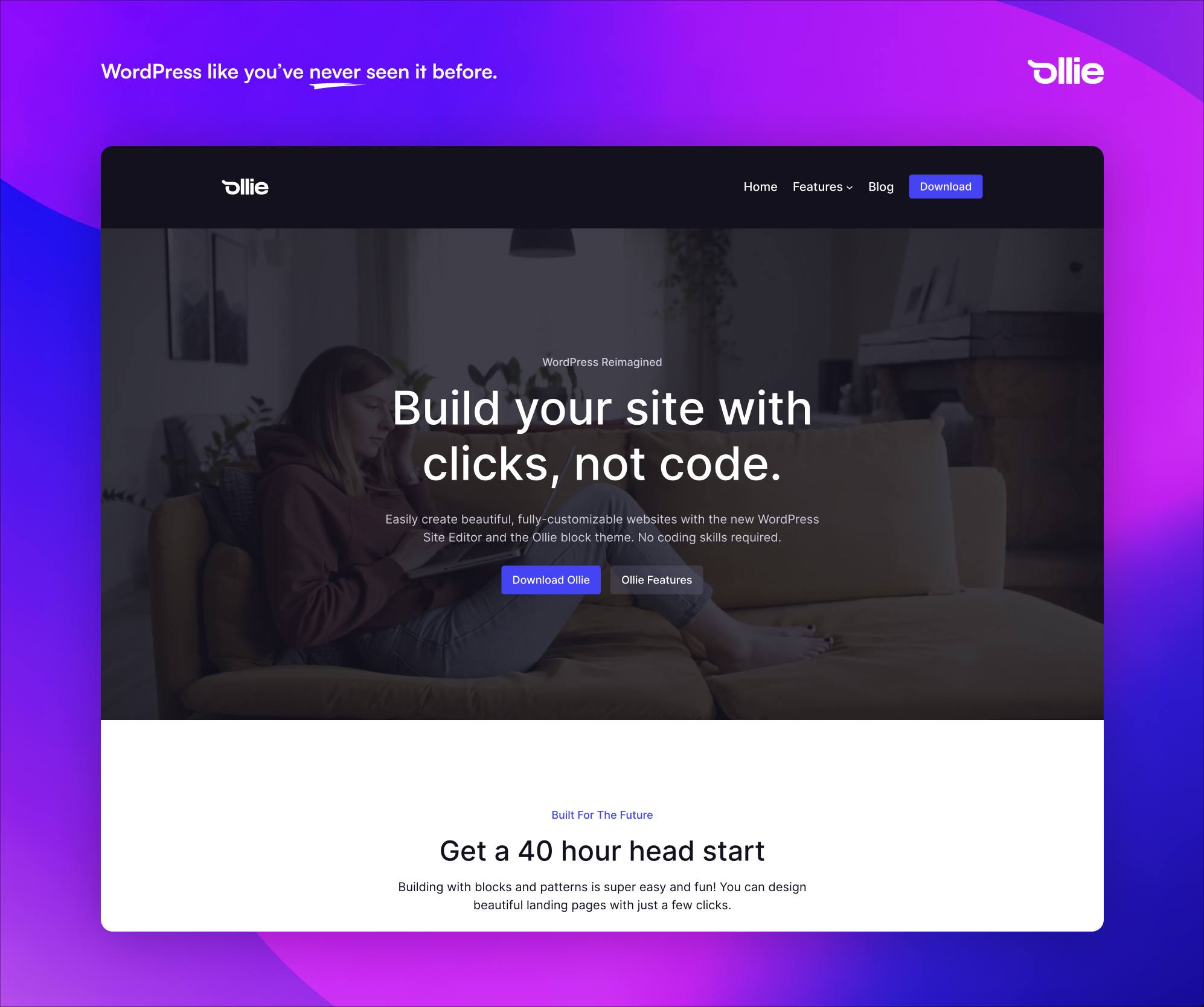 Tema Ollie Block ora nella beta pubblica – WP Tavern