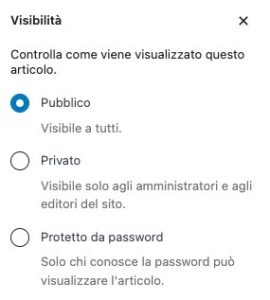 Come creare un’area privata senza plugin WordPress